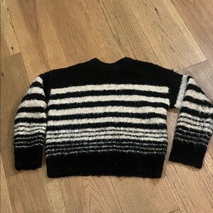 Universal Thread Black and White Striped Sweater
